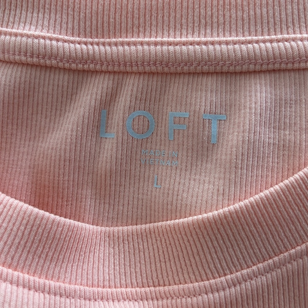 Loft Ruffle Sleeve Peach Top - Picture 5 of 5